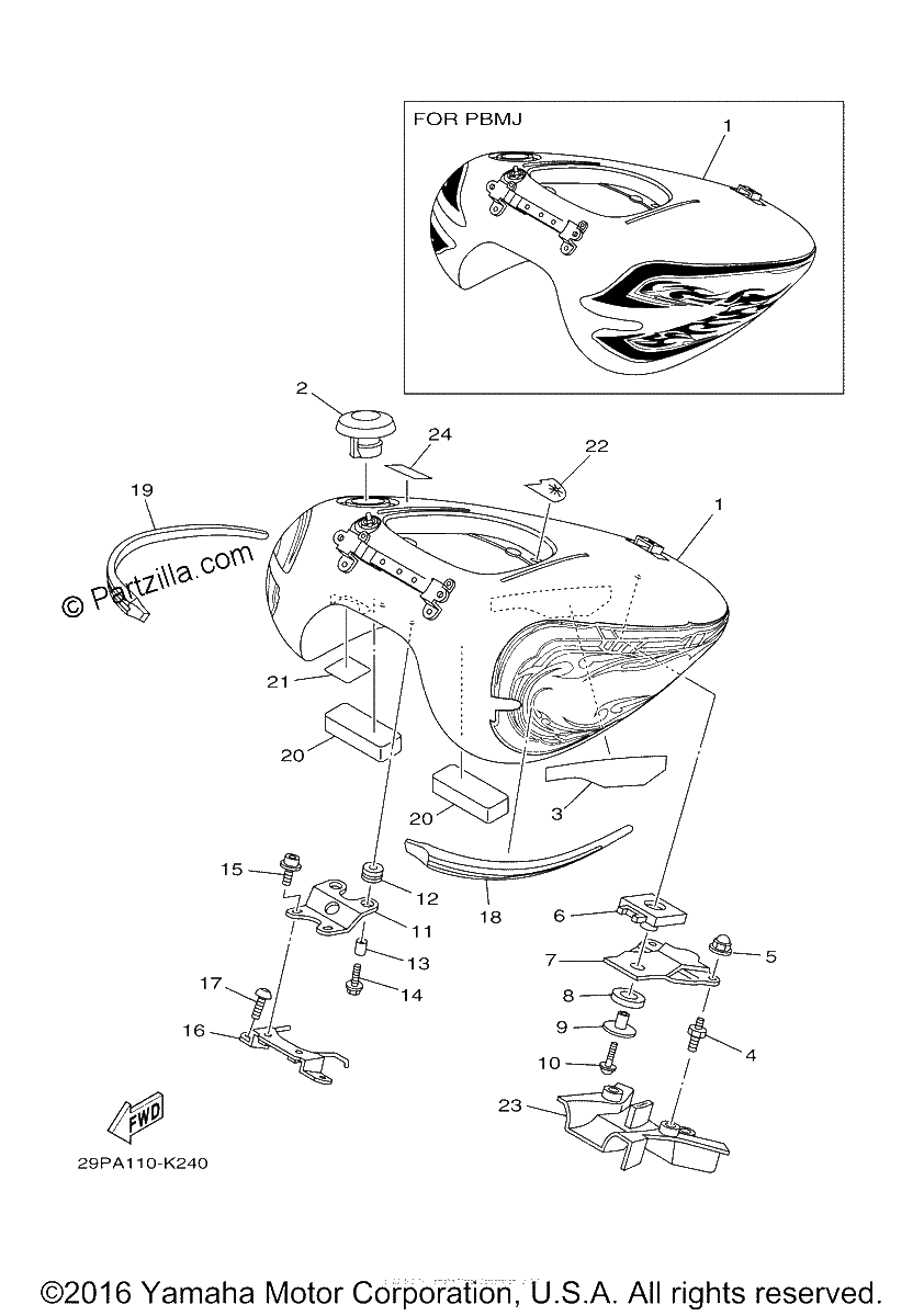 Diagrama de FUEL TANK