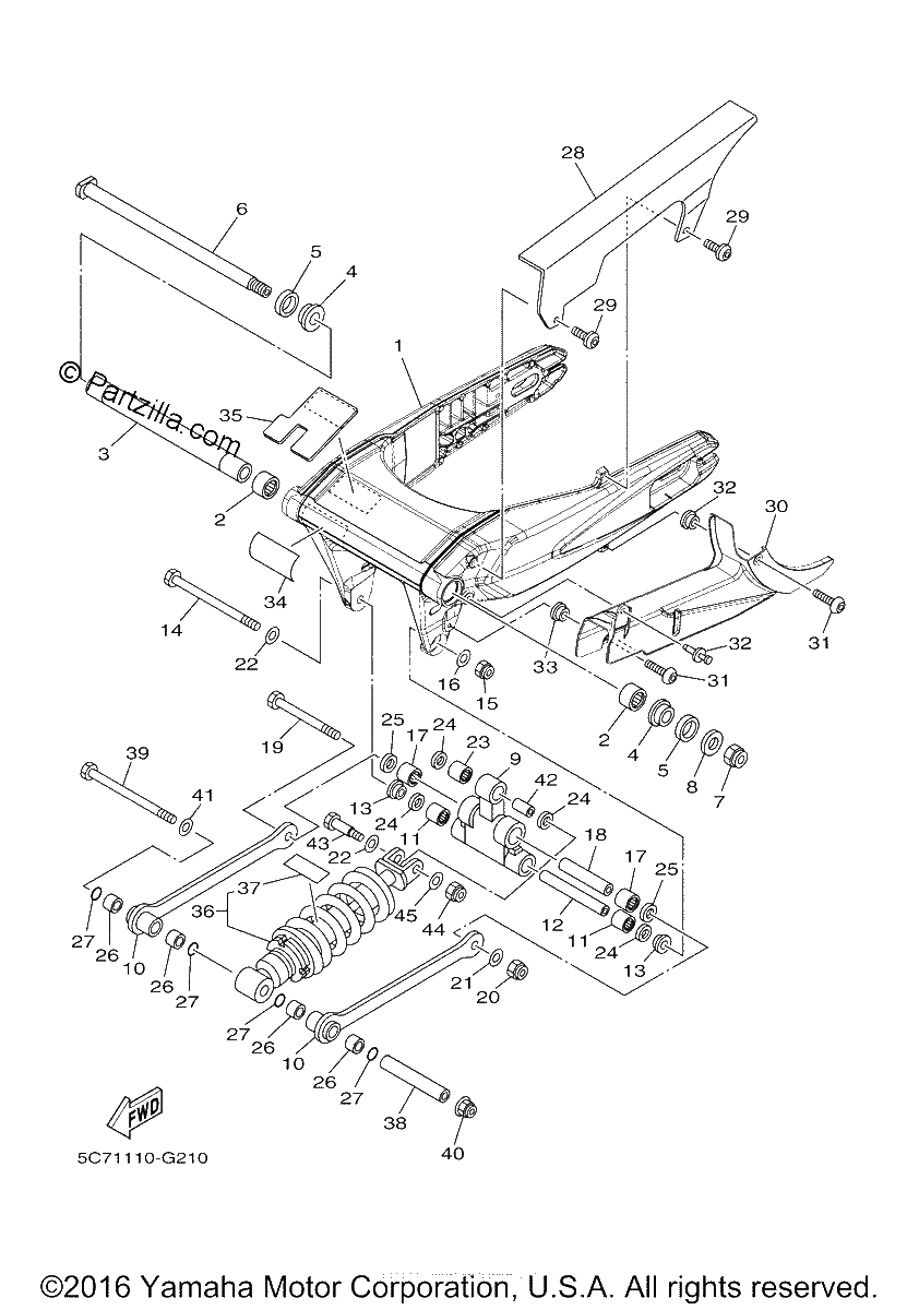 Diagrama de REAR ARM SUSPENSION