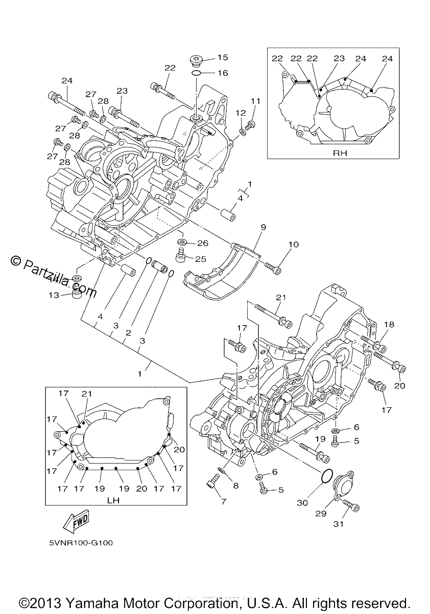 Diagrama de CRANKCASE