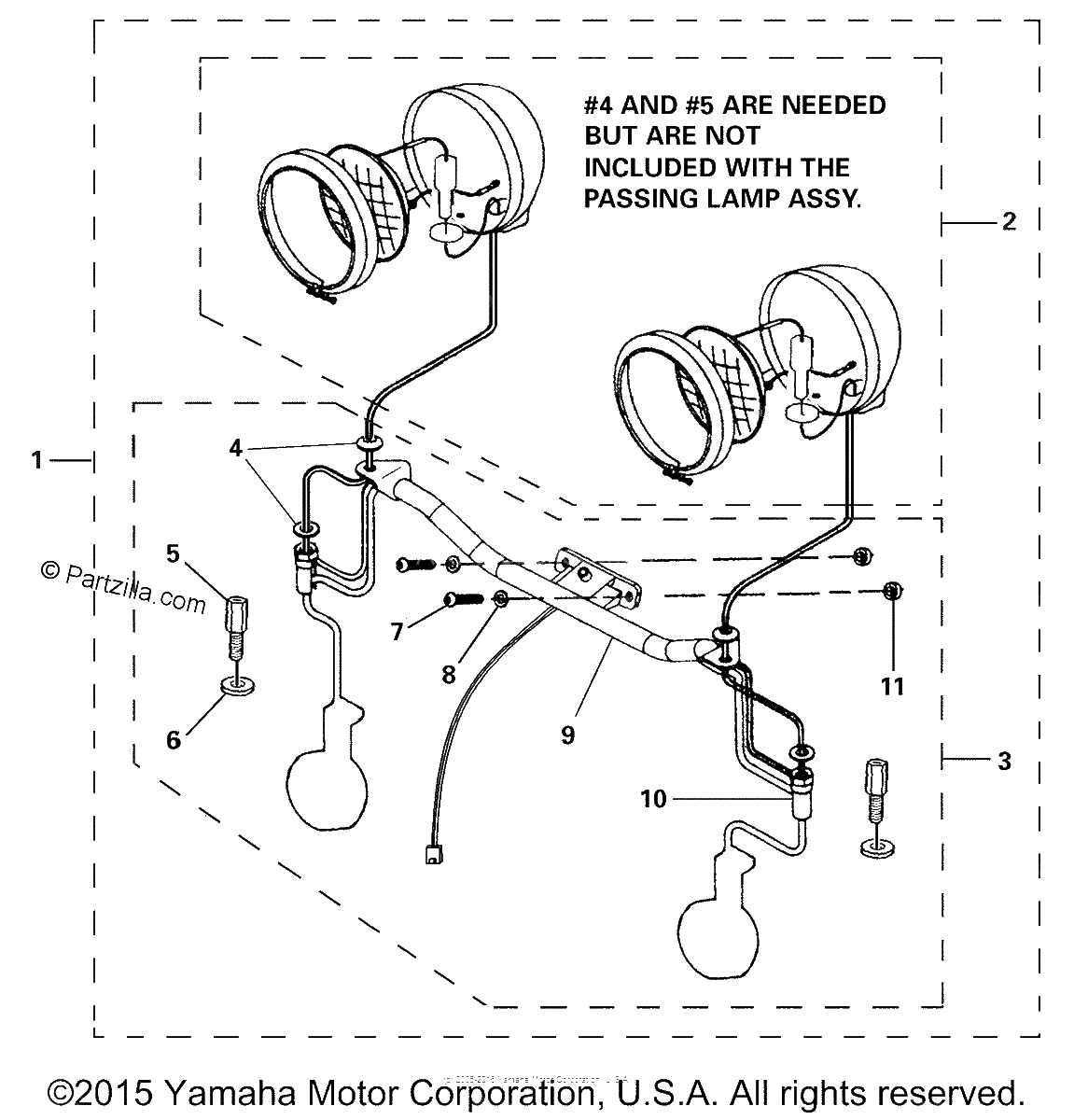 Diagrama de PASSING LAMP KIT