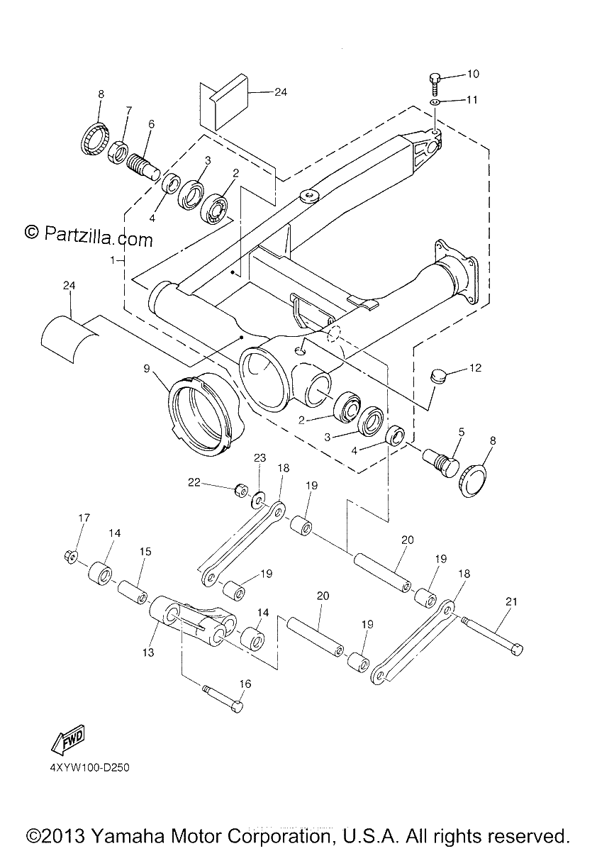 Diagrama de REAR ARM