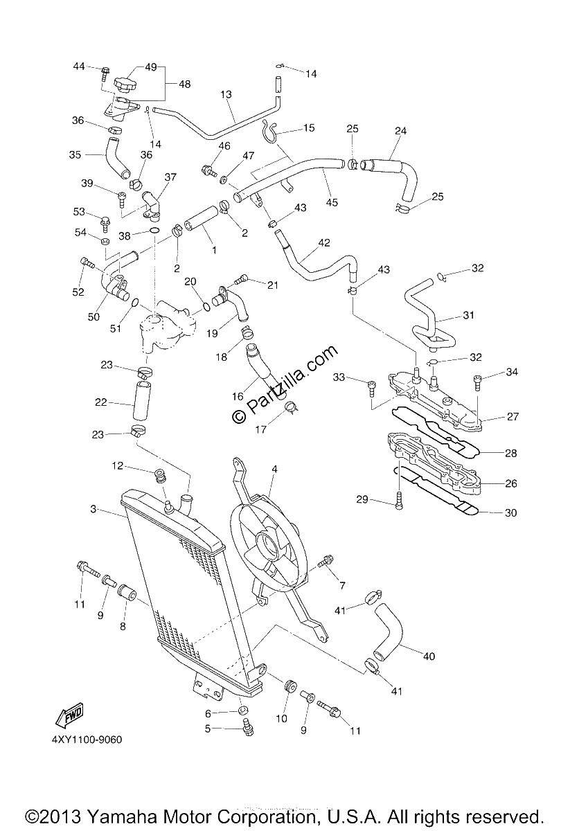 Diagrama de RADIATOR HOSE