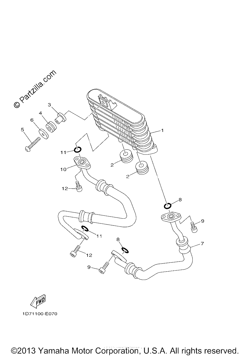 Diagrama de OIL COOLER