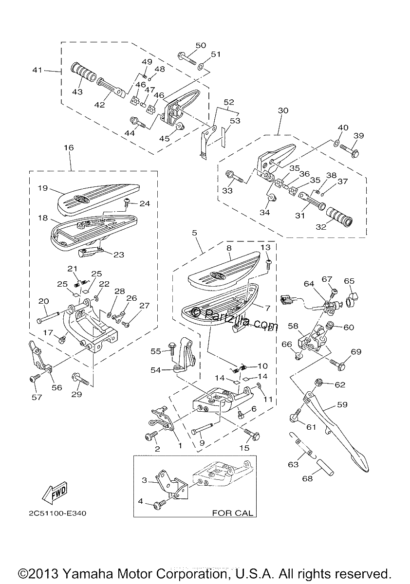 Diagrama de STAND FOOTREST