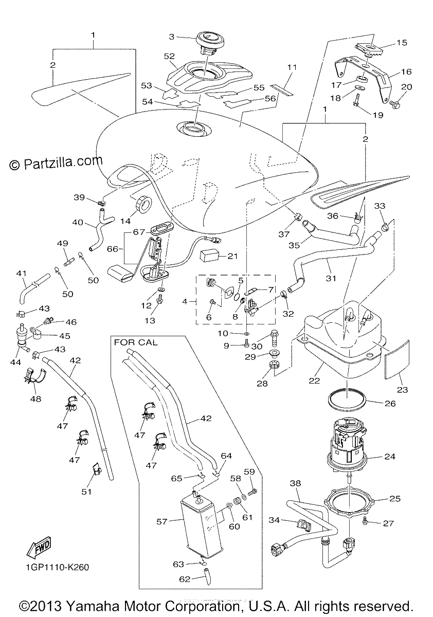Diagrama de FUEL TANK