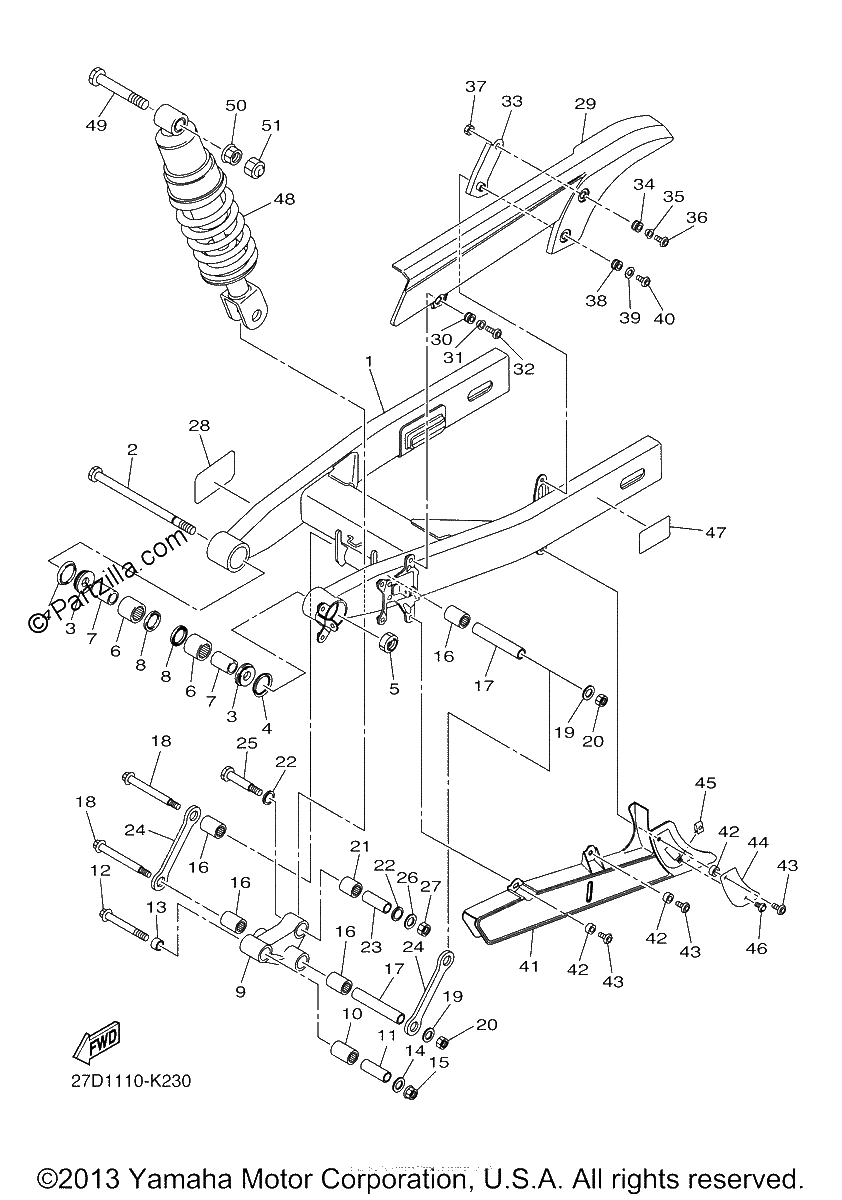 Diagrama de REAR ARM SUSPENSION