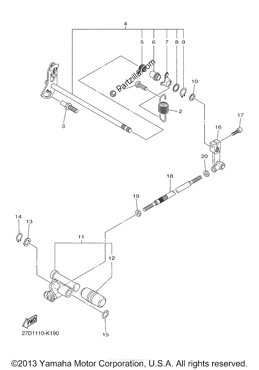 Diagrama de SHIFT SHAFT