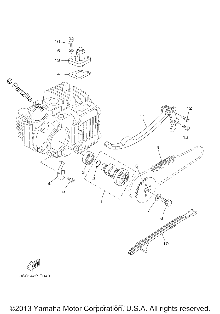 Diagrama de CAMSHAFT CHAIN