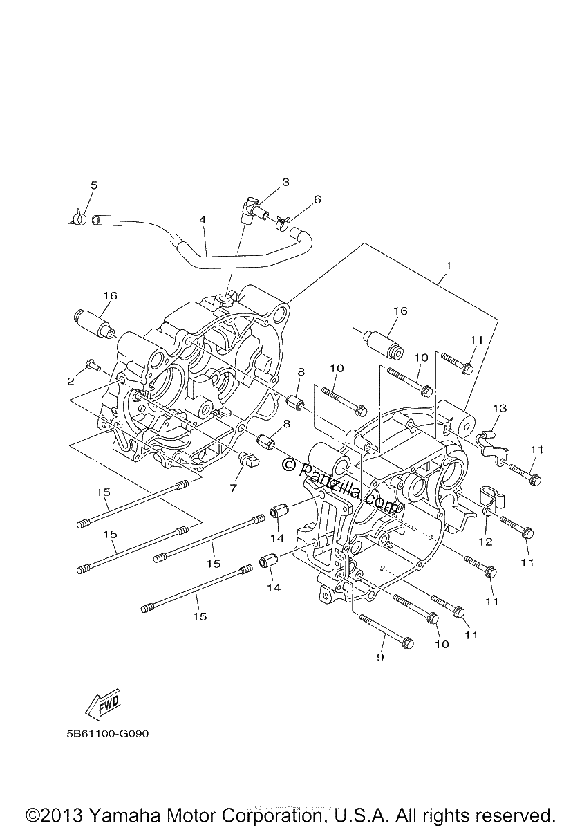Diagrama de CRANKCASE
