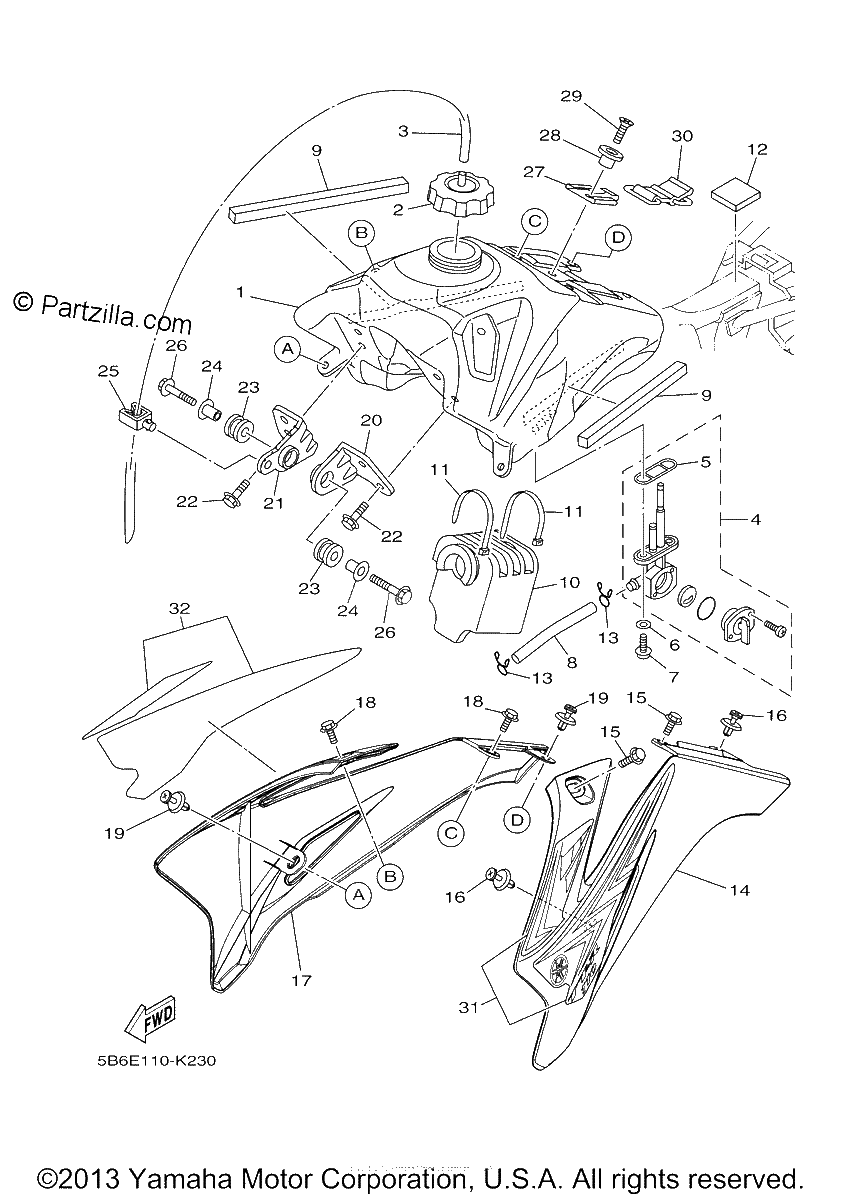 Diagrama de FUEL TANK