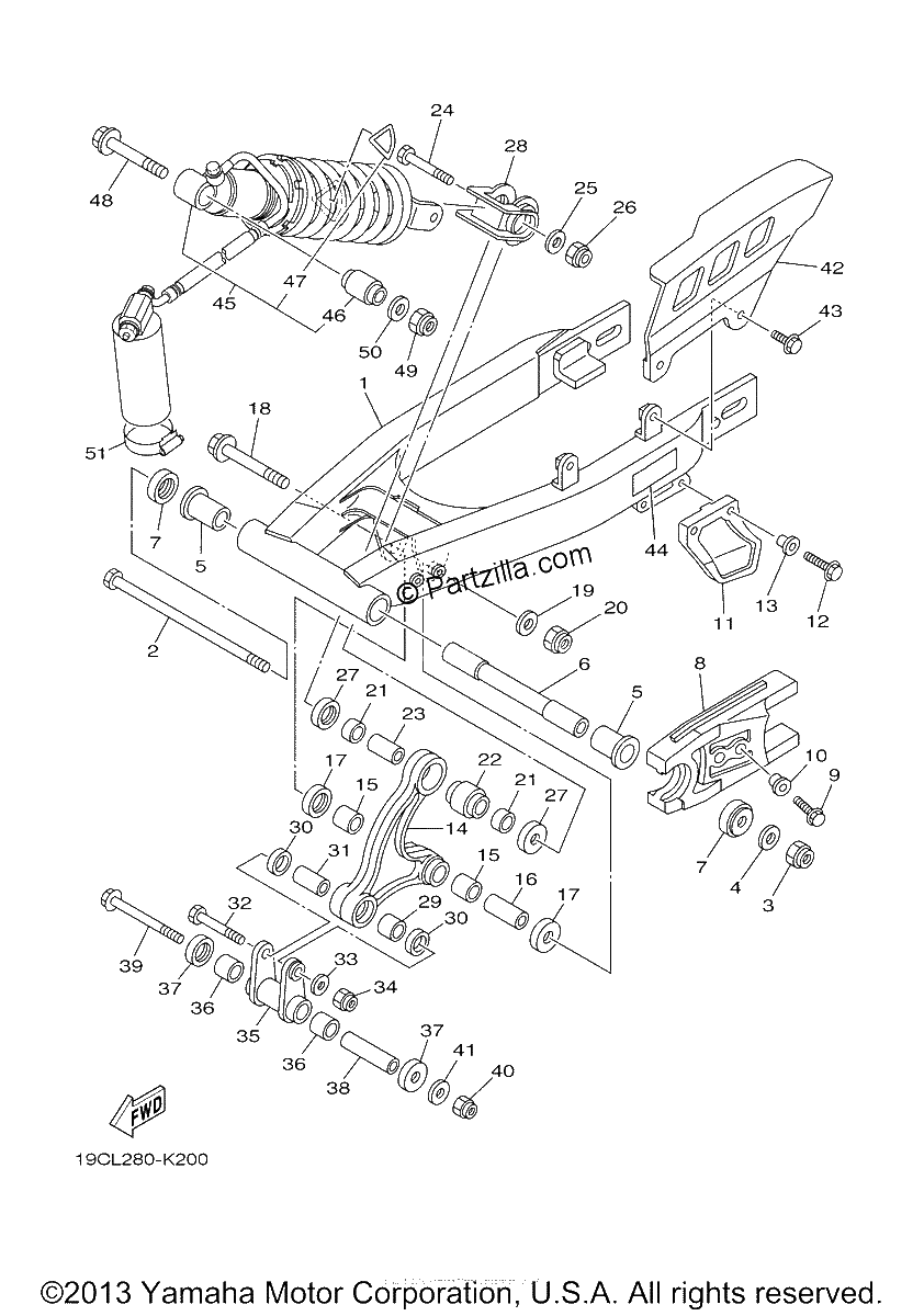 Diagrama de REAR ARM SUSPENSION