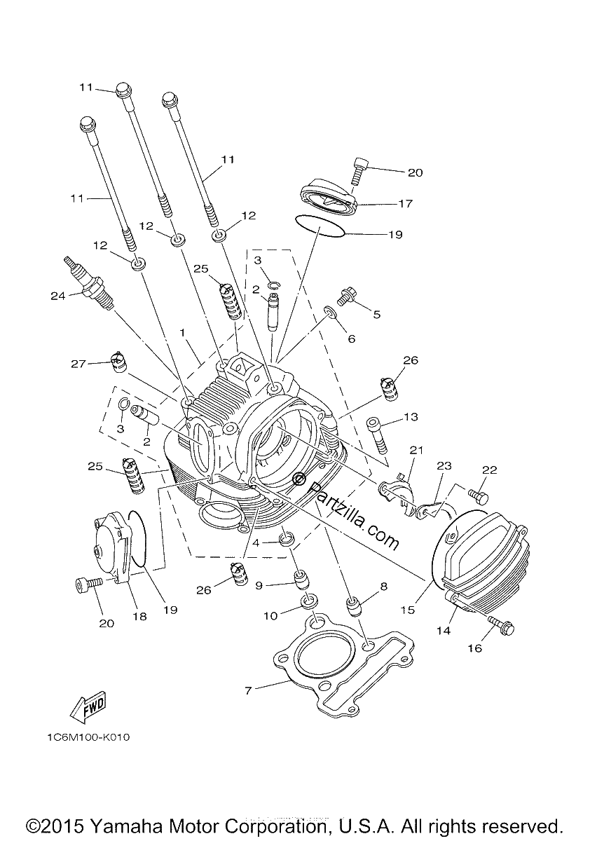 Diagrama de CYLINDER HEAD