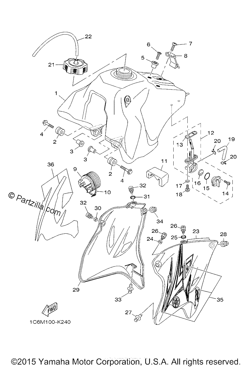 Diagrama de FUEL TANK