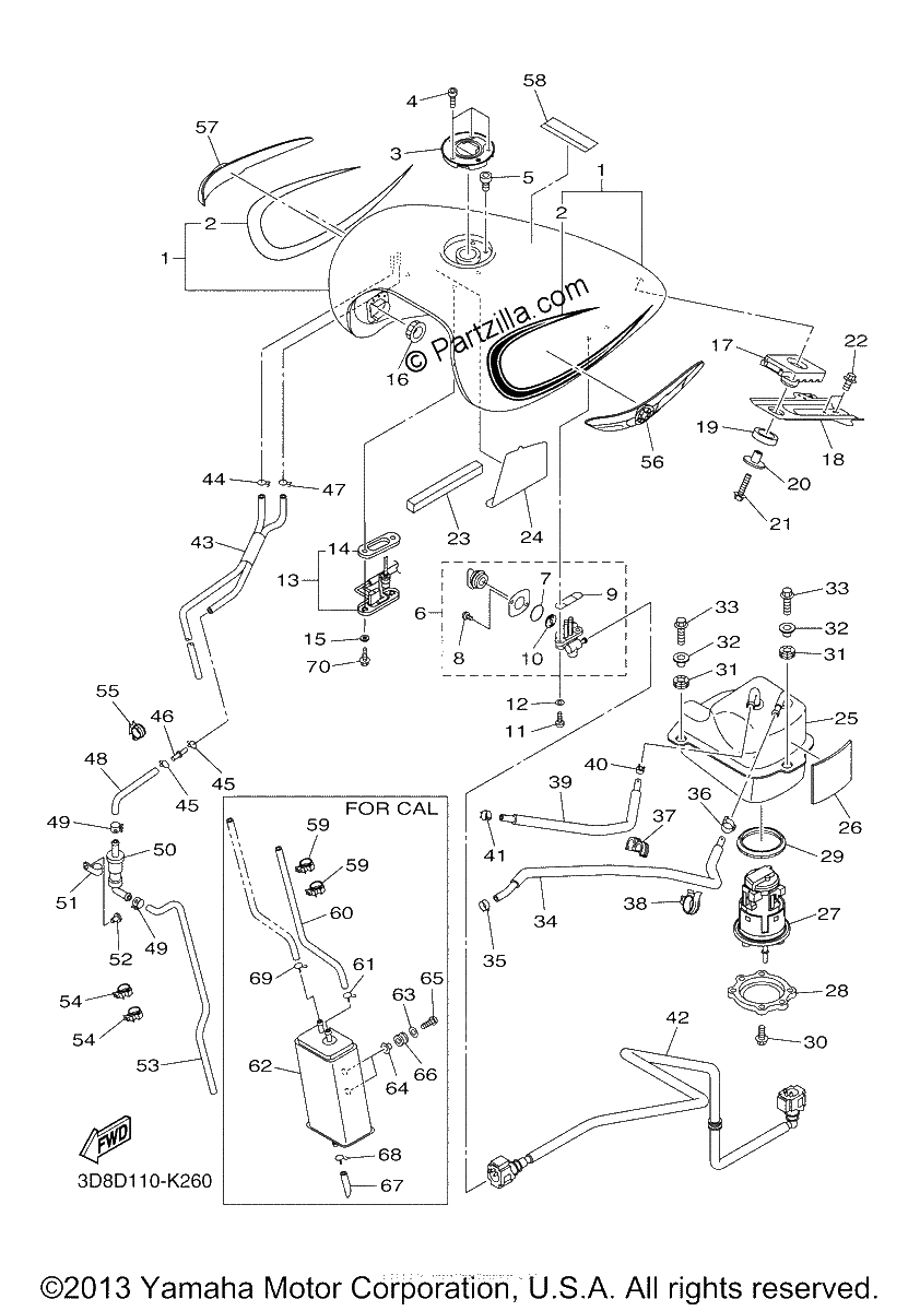 Diagrama de FUEL TANK