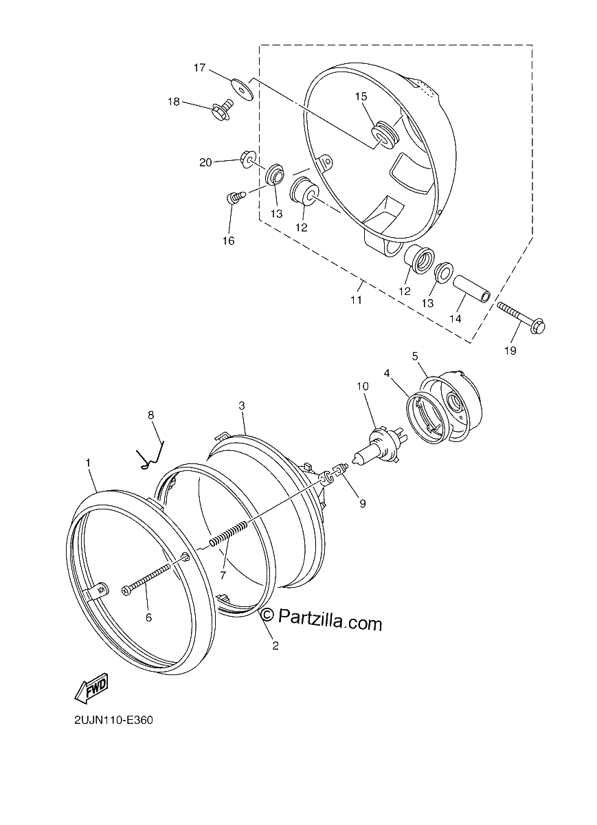 Diagrama de HEADLIGHT