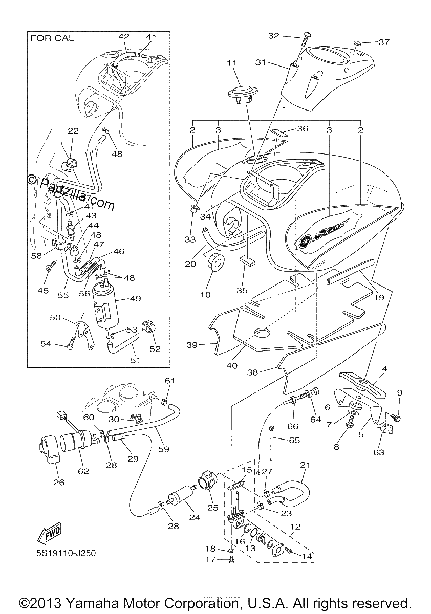 Diagrama de FUEL TANK
