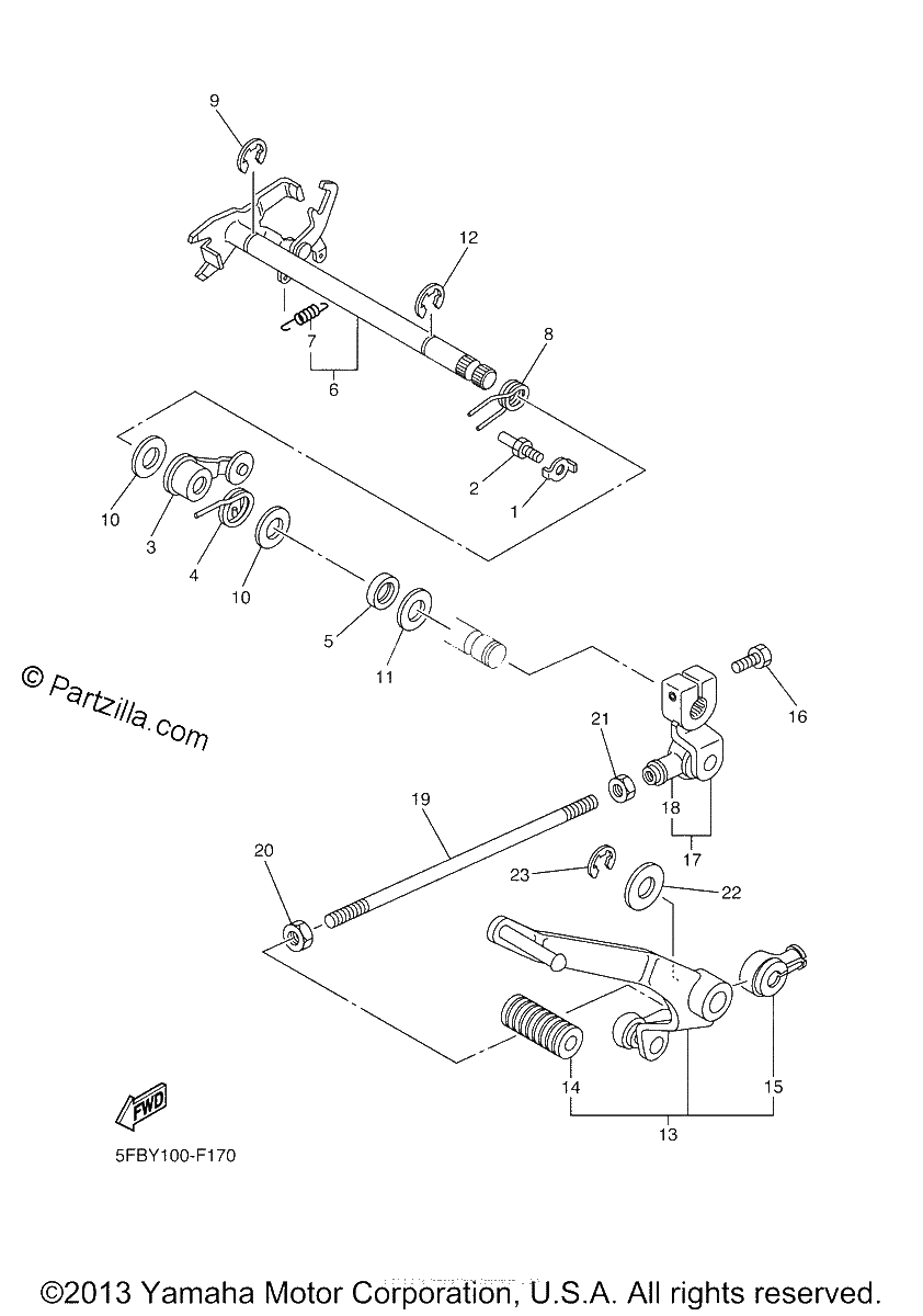 Diagrama de SHIFT SHAFT