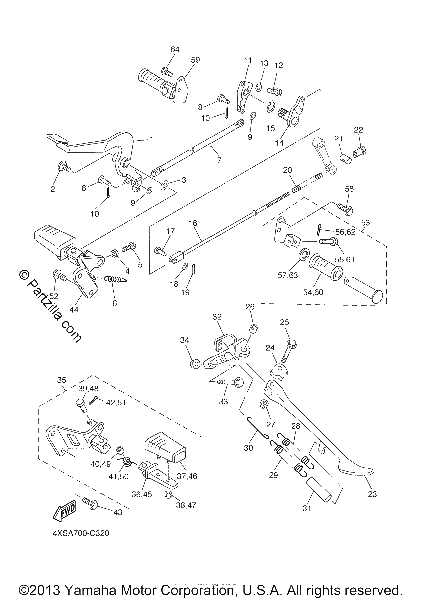 Diagrama de STAND FOOTREST