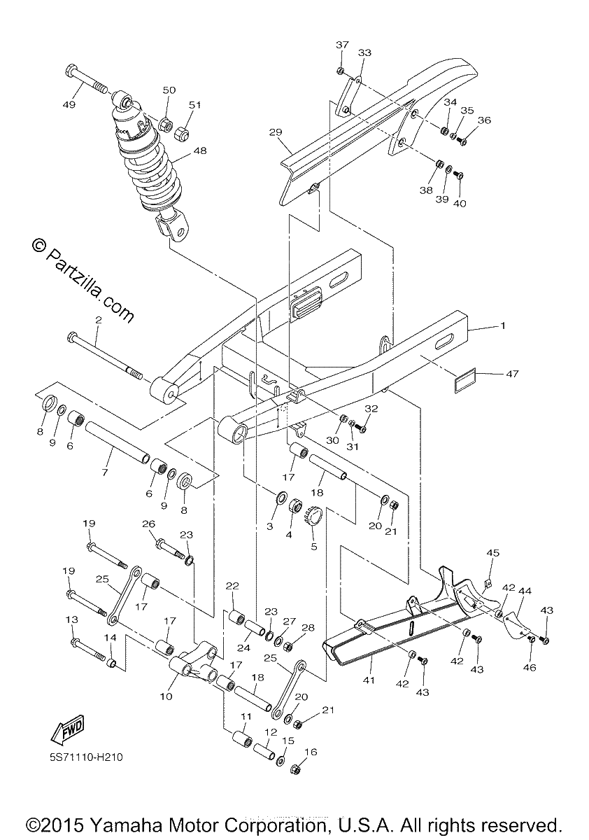 Diagrama de REAR ARM SUSPENSION