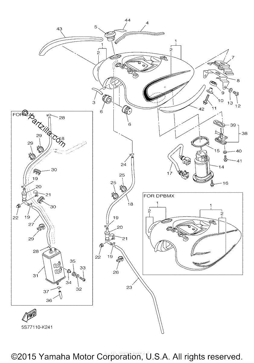 Diagrama de FUEL TANK