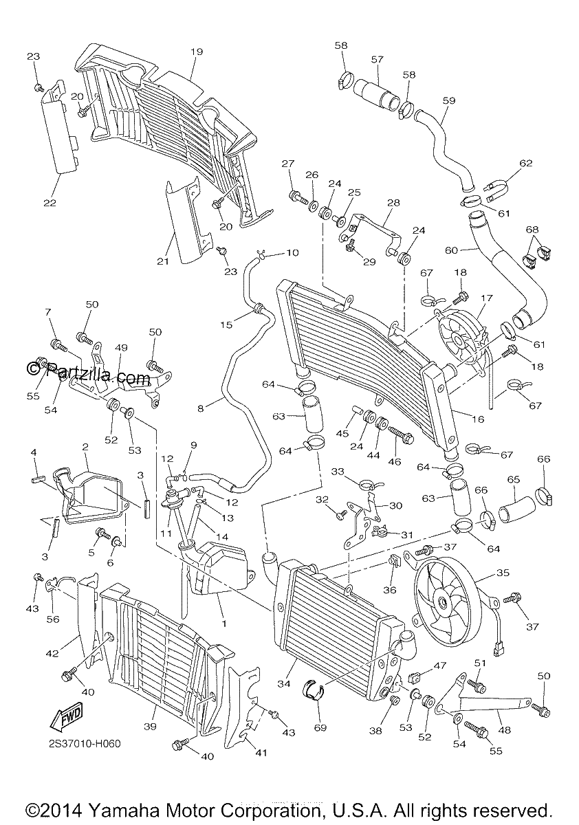 Diagrama de RADIATOR HOSE