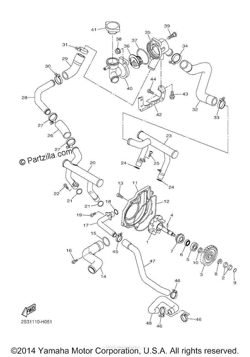 Diagrama de WATER PUMP