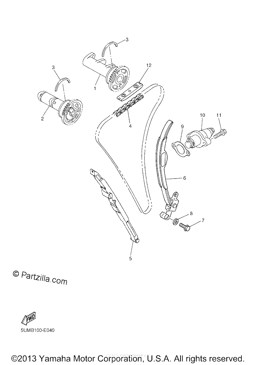 Diagrama de CAMSHAFT CHAIN