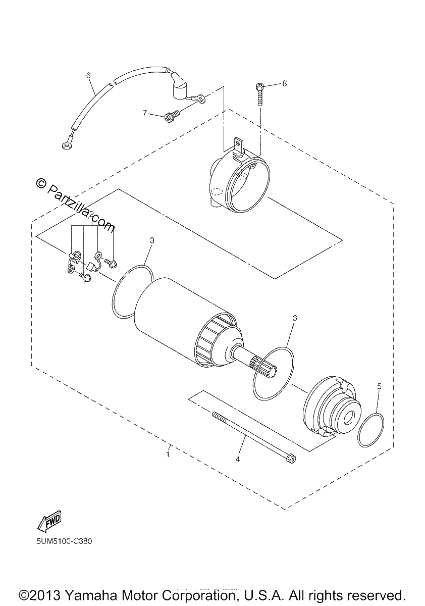 Diagrama de STARTING MOTOR