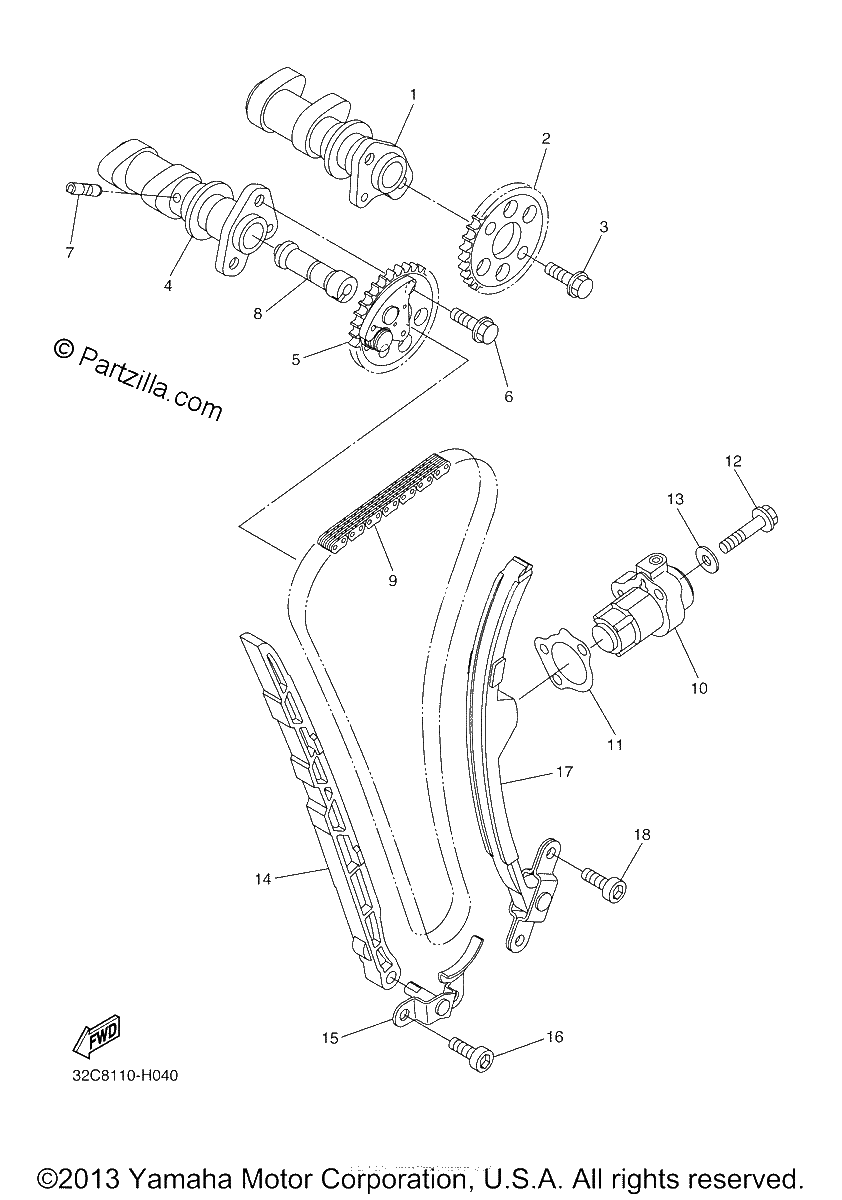 Diagrama de CAMSHAFT CHAIN