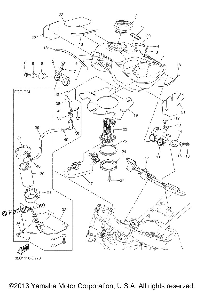 Diagrama de FUEL TANK