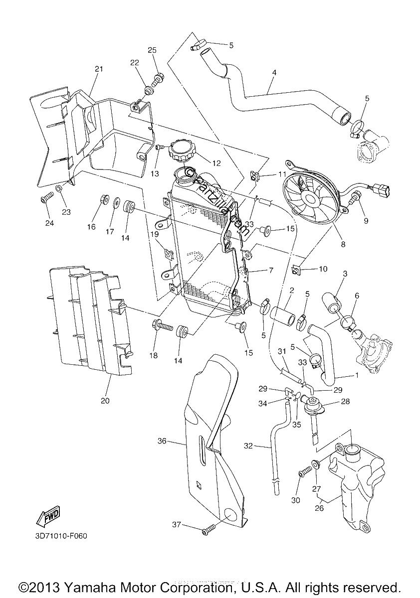 Diagrama de RADIATOR HOSE