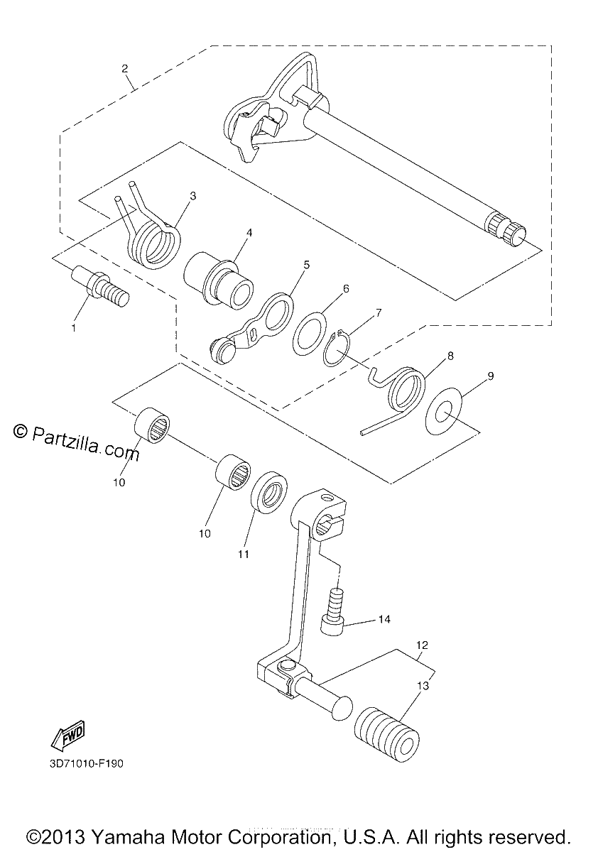 Diagrama de SHIFT SHAFT