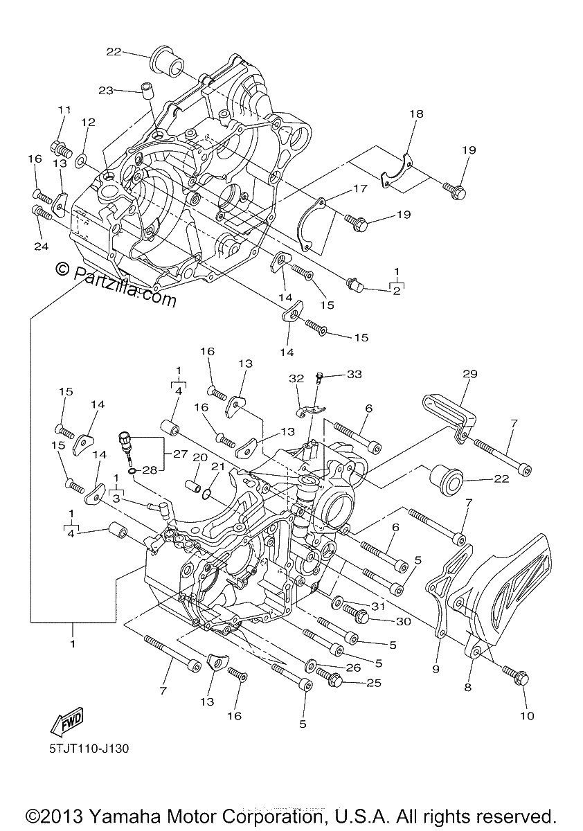 Diagrama de CRANKCASE
