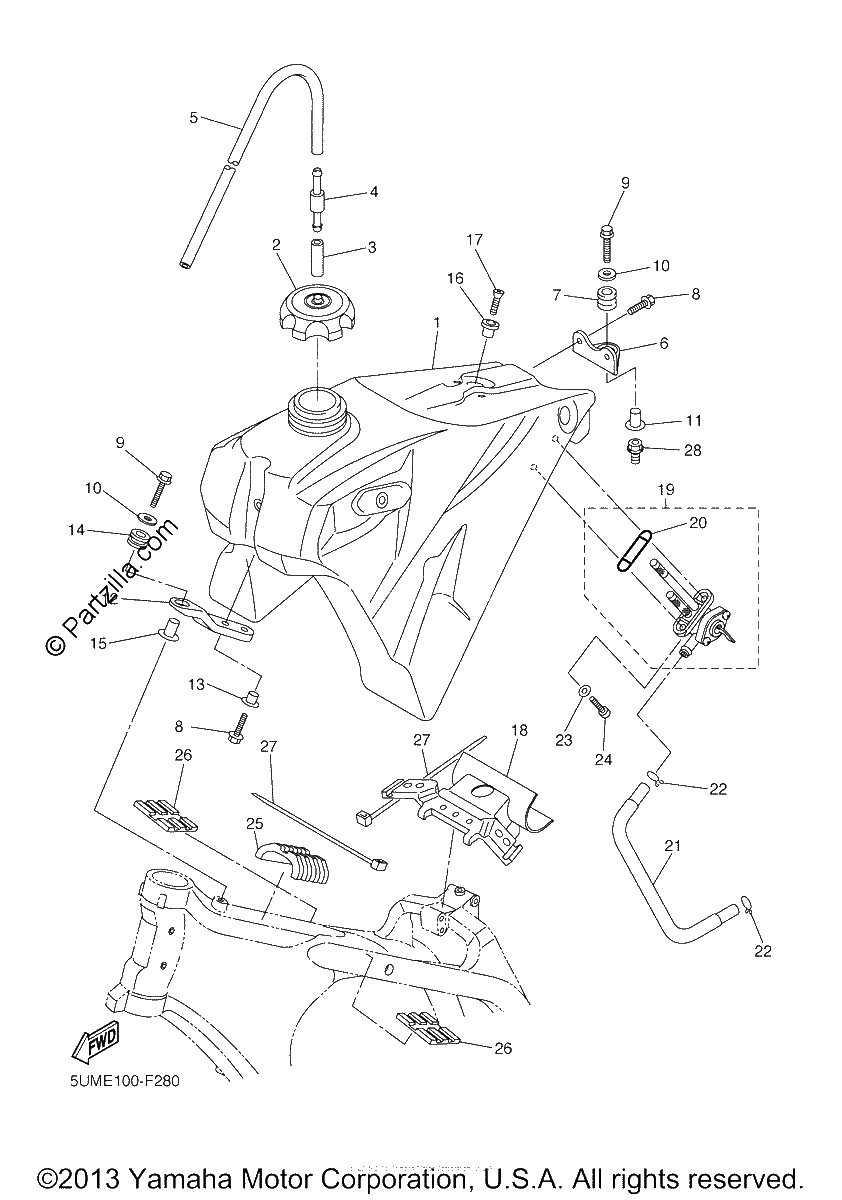 Diagrama de FUEL TANK