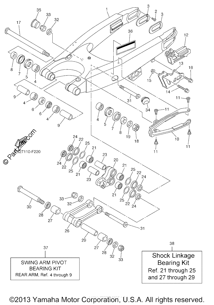 Diagrama de REAR ARM