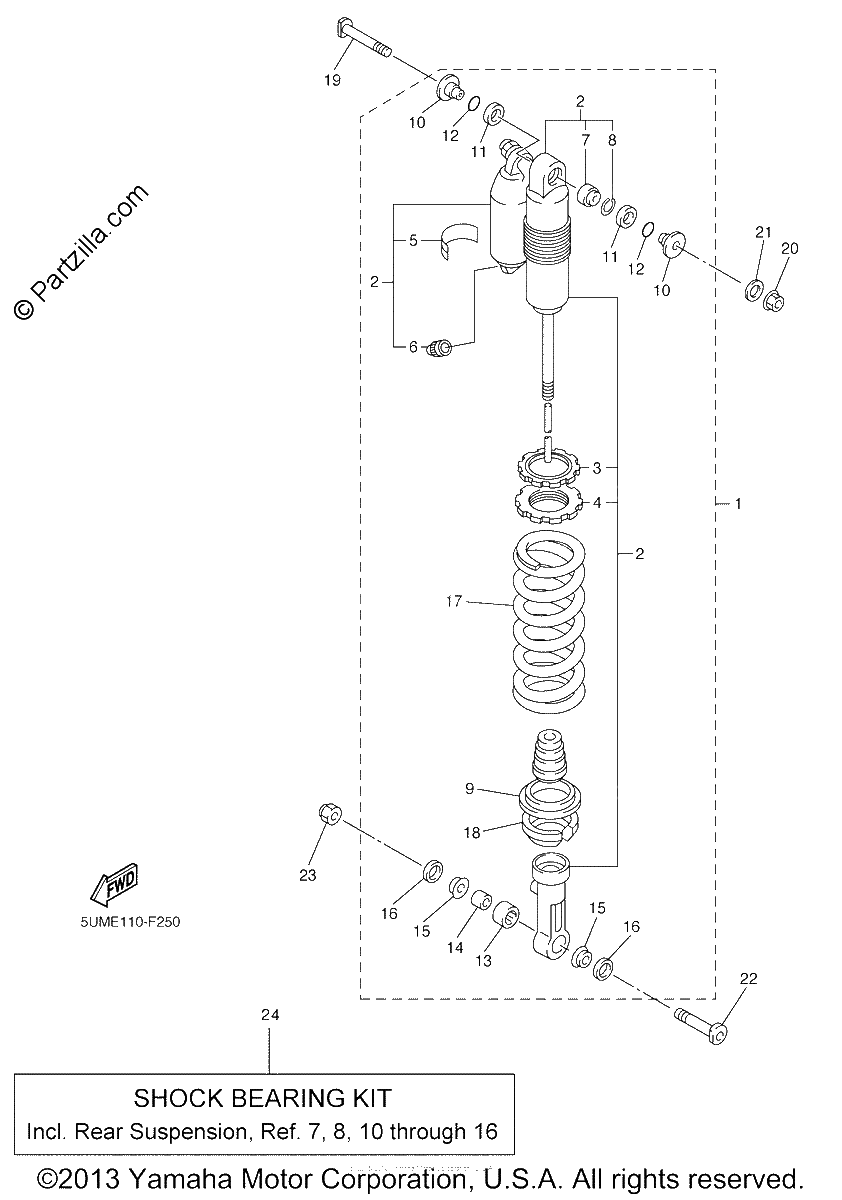 Diagrama de REAR SUSPENSION