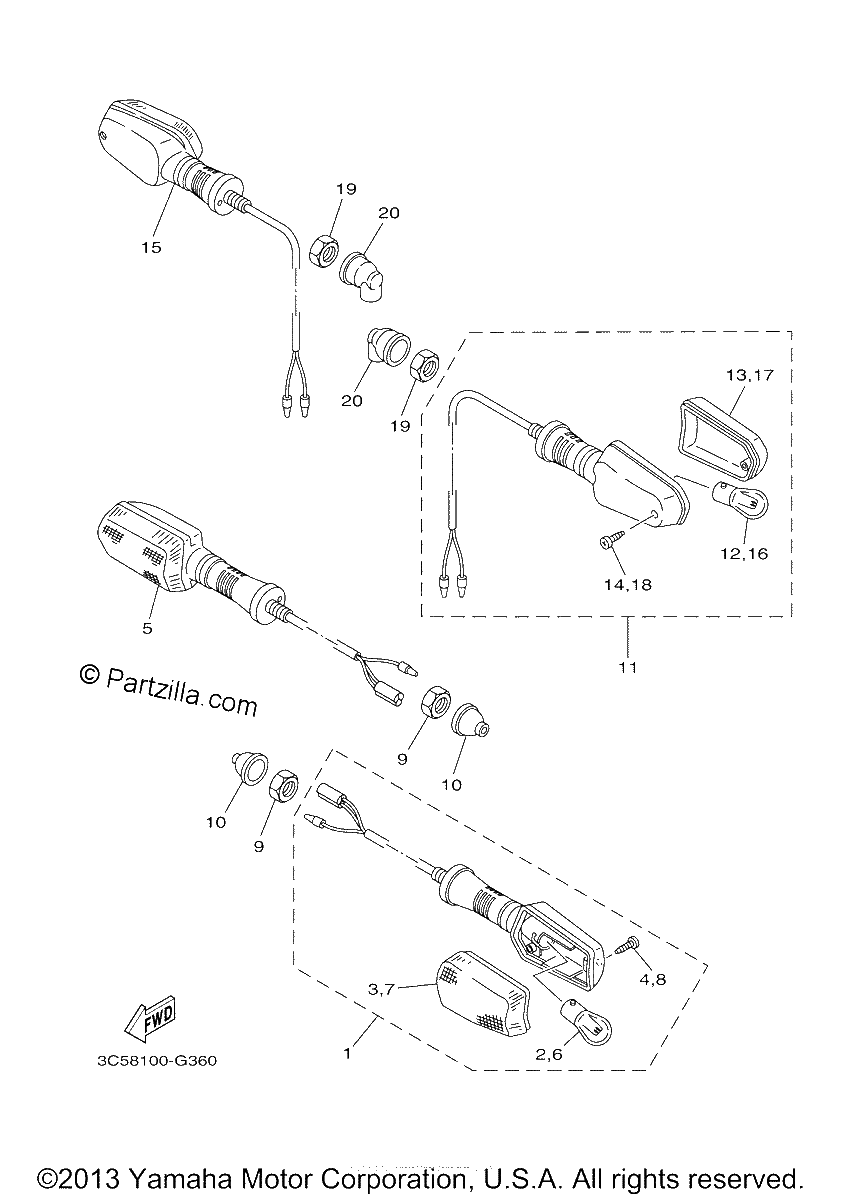 Diagrama de FLASHER LIGHT