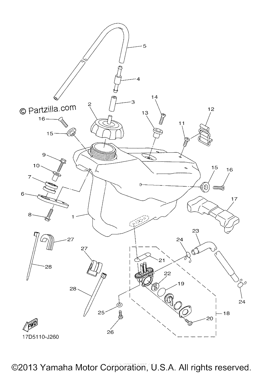 Diagrama de FUEL TANK