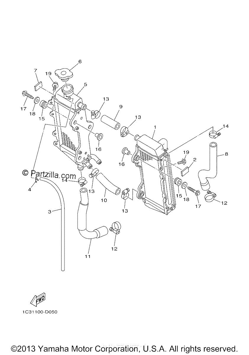 Diagrama de RADIATOR HOSE