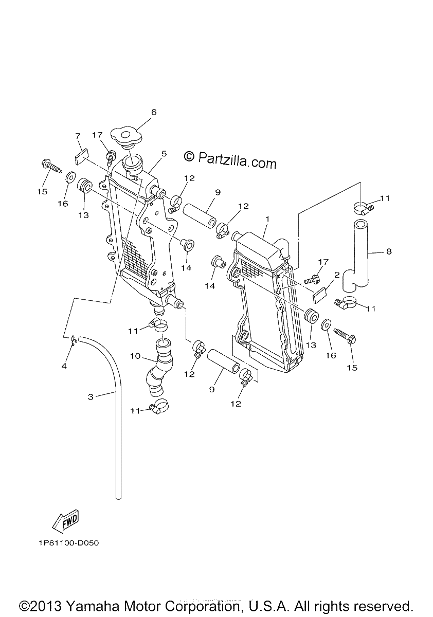 Diagrama de RADIATOR HOSE