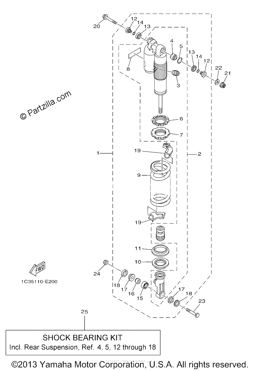 Diagrama de REAR SUSPENSION