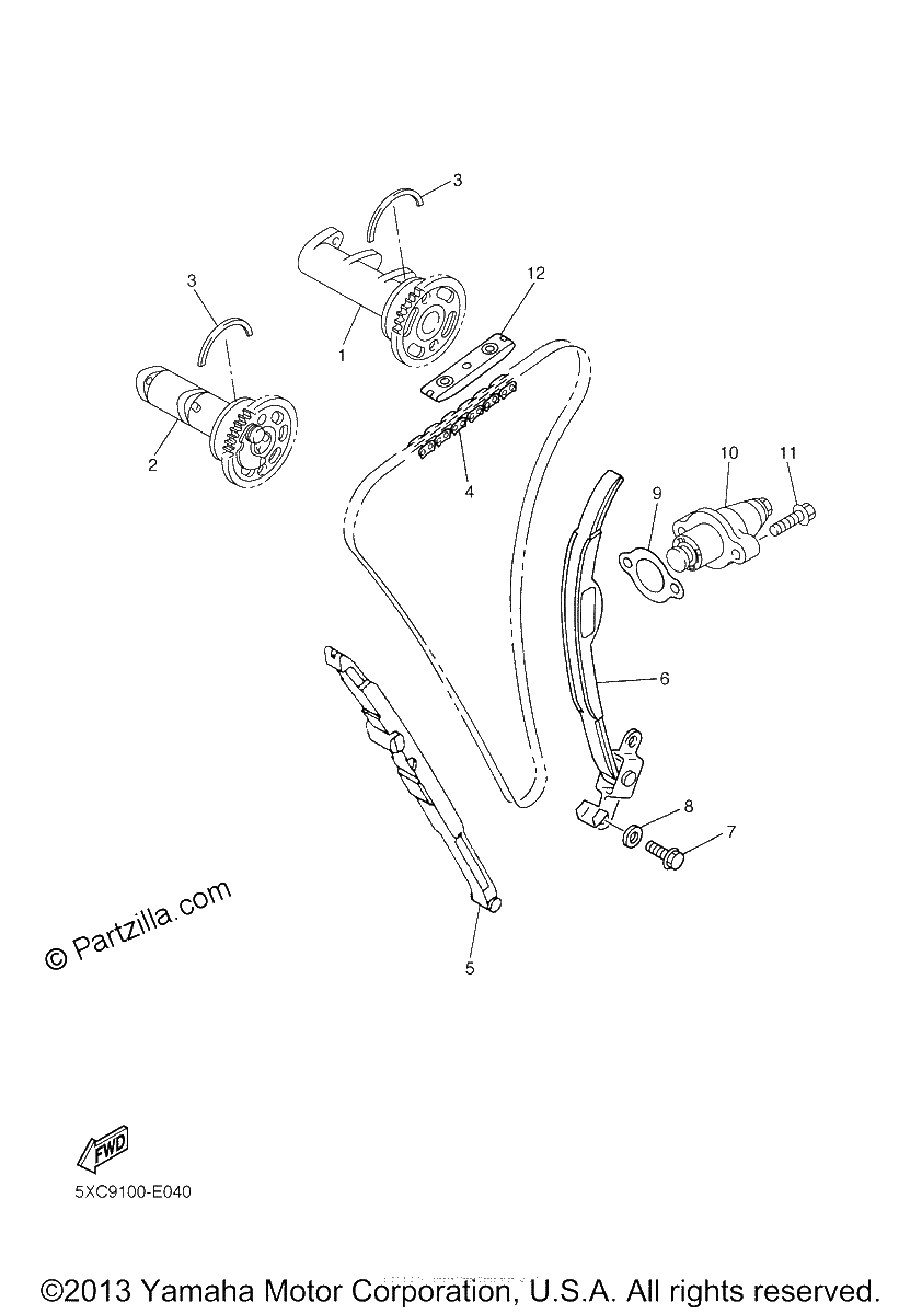 Diagrama de CAMSHAFT CHAIN