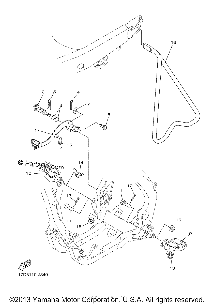 Diagrama de STAND FOOTREST