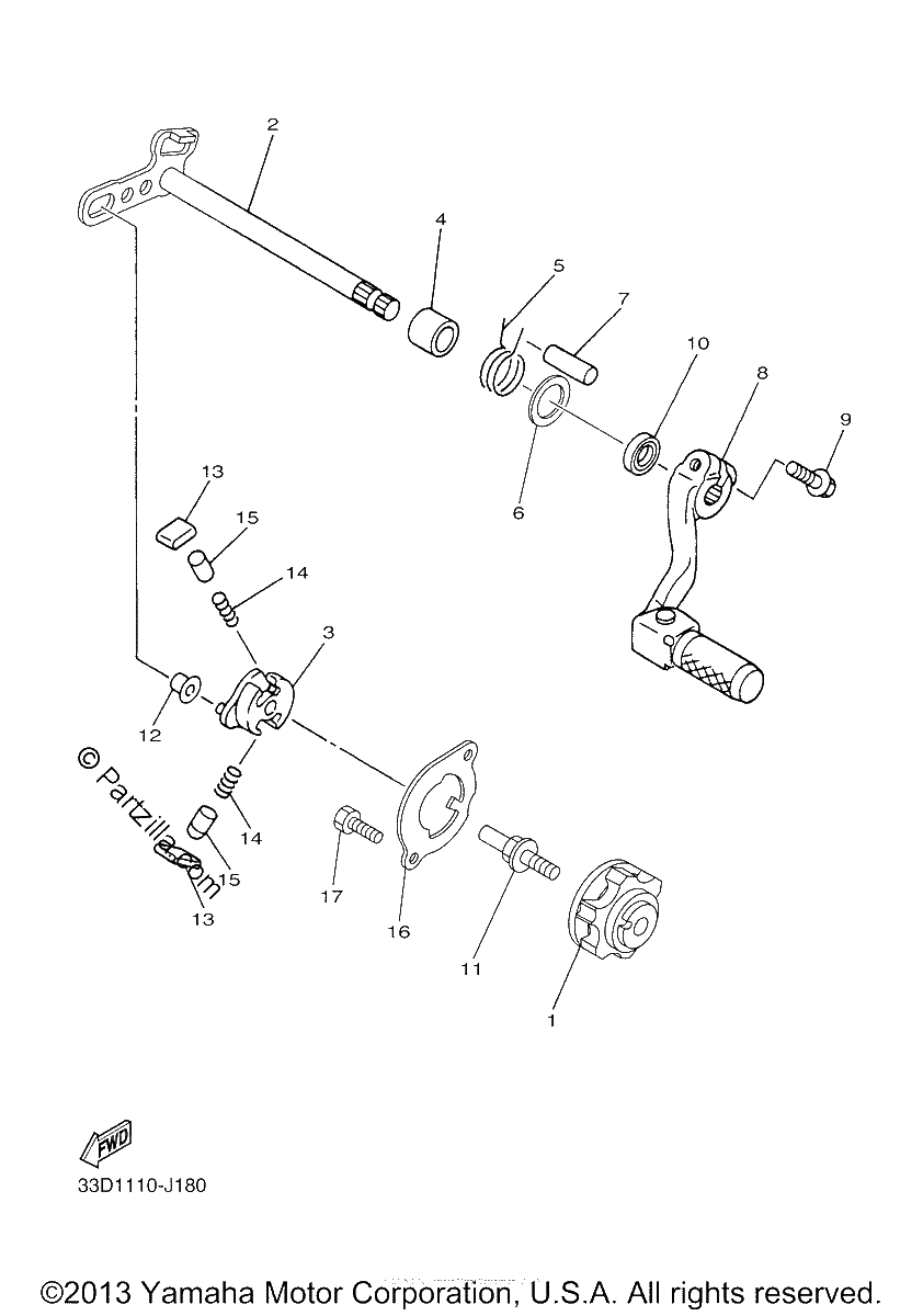Diagrama de SHIFT SHAFT