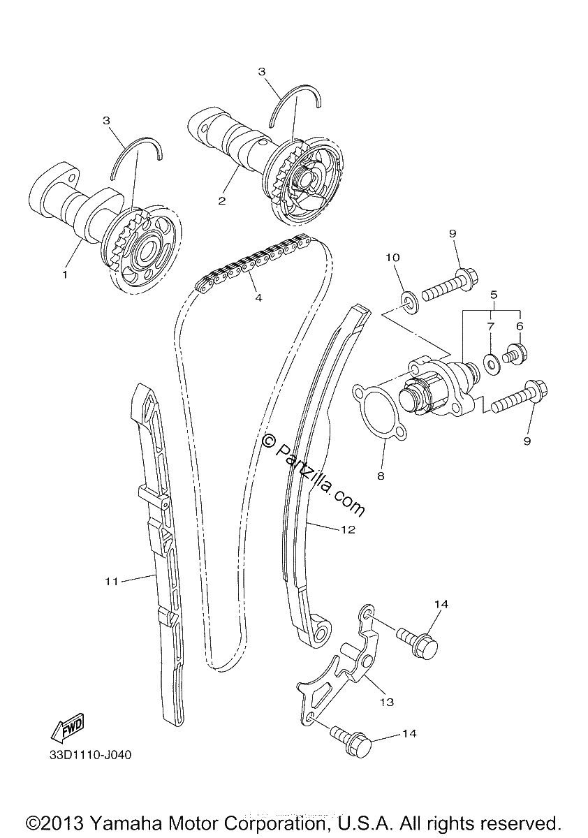 Diagrama de CAMSHAFT CHAIN