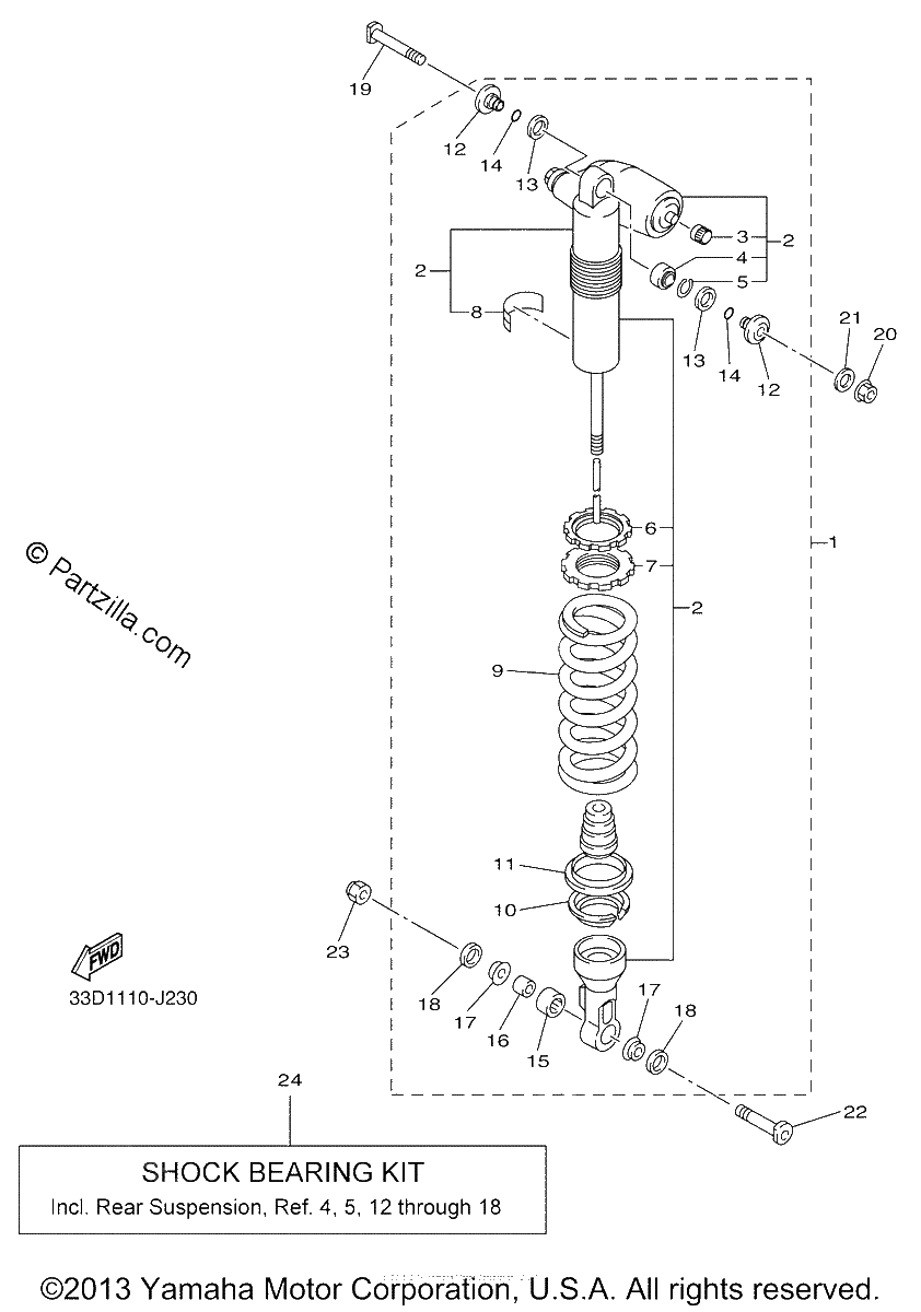 Diagrama de REAR SUSPENSION