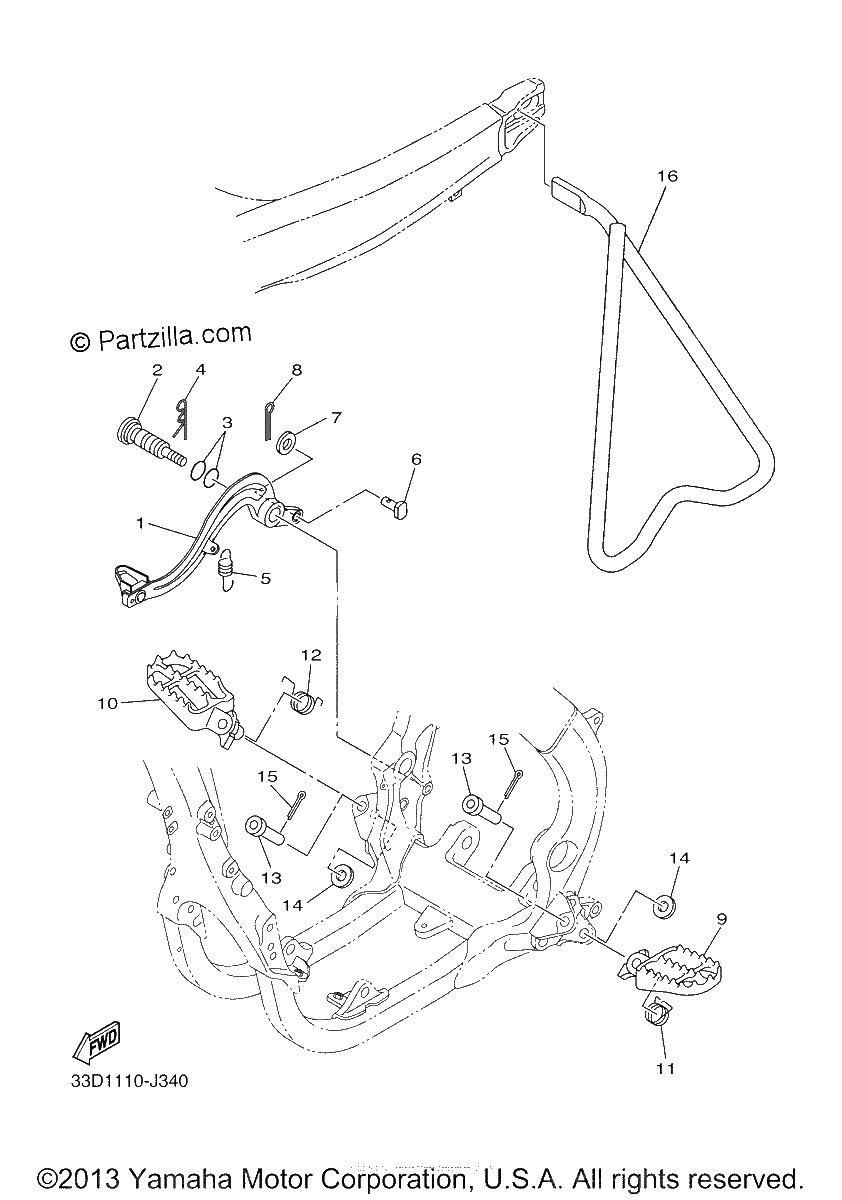Diagrama de STAND FOOTREST