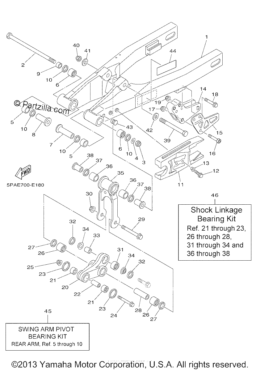 Diagrama de REAR ARM
