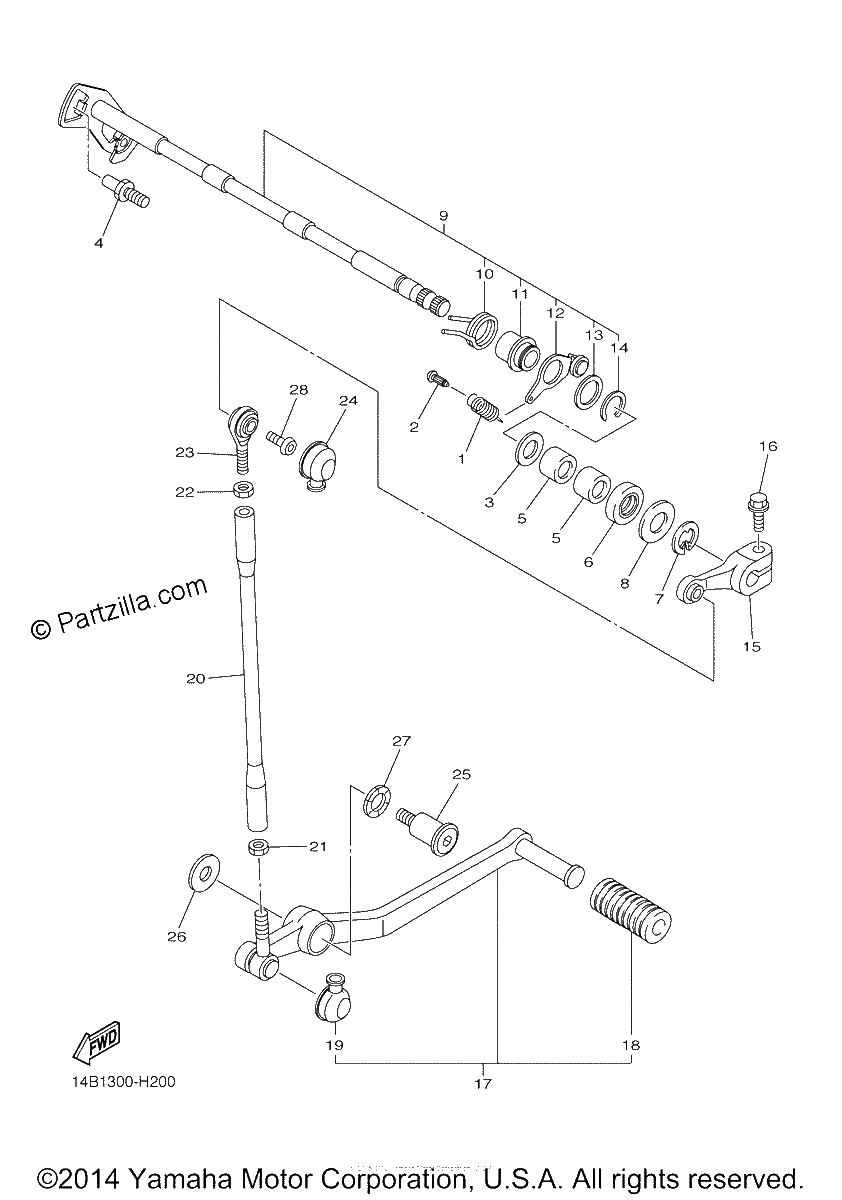 Diagrama de SHIFT SHAFT