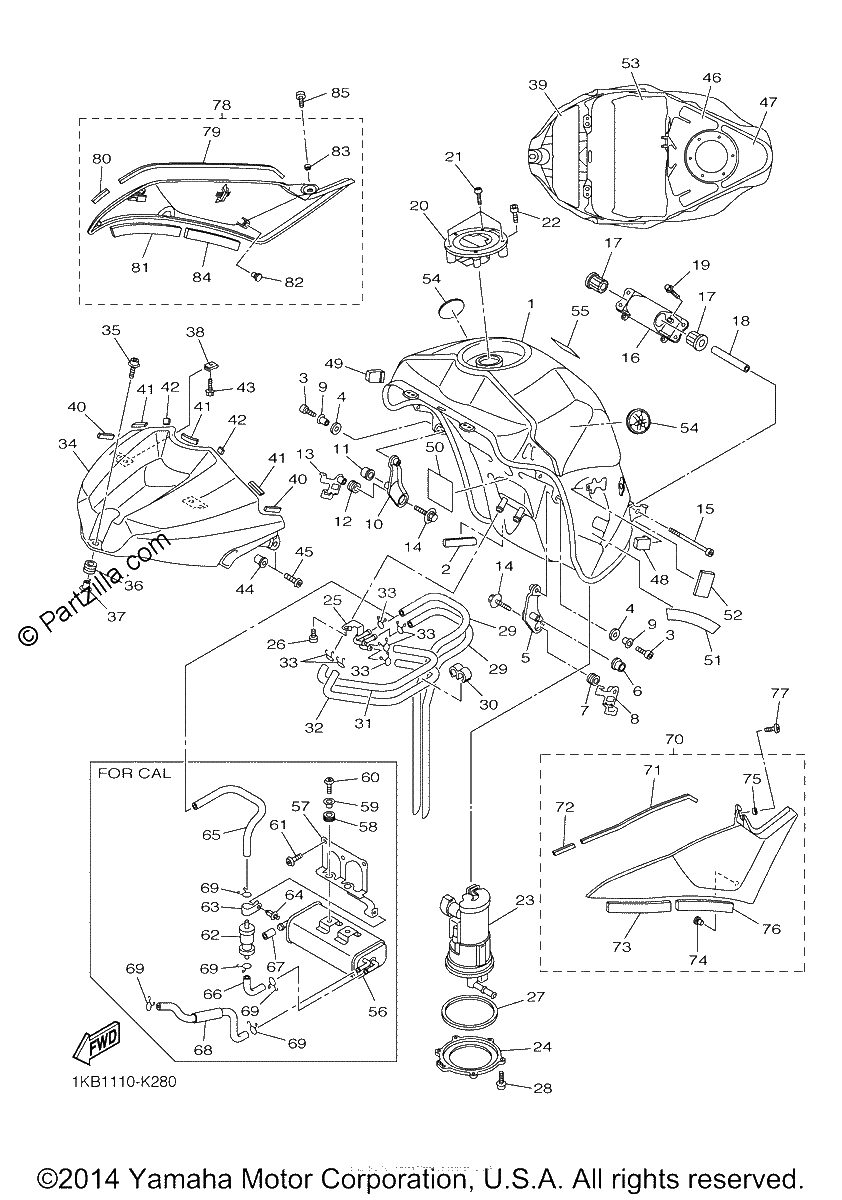 Diagrama de FUEL TANK